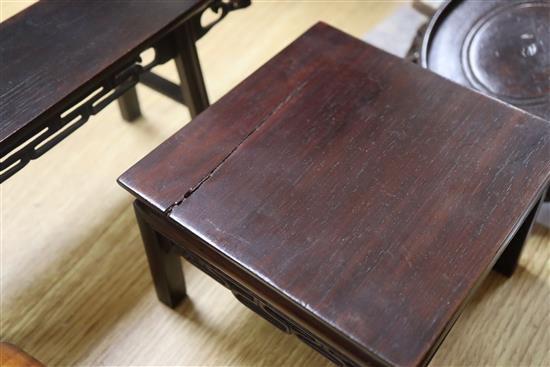 A group of Chinese and Japanese wood stands